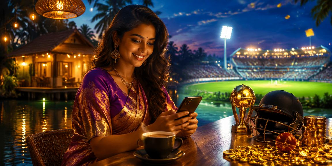 Luxury VIP watching cricket in Kerala with premium betting